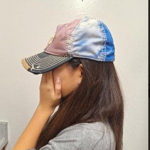 True Religion Vintage Distressed  Baseball Cap - OS